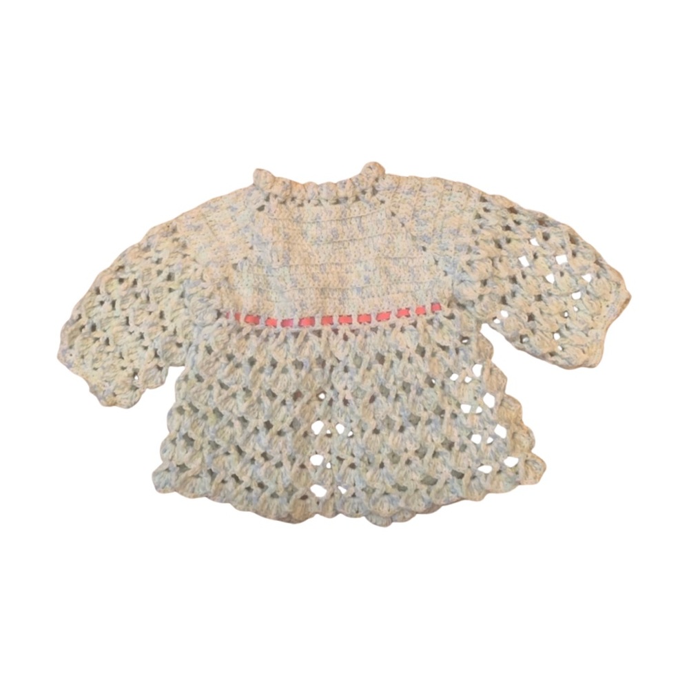 Handcrafted Crochet Baby Girl Dress or Sweater